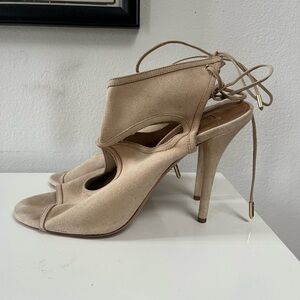 Aquazzura suede heels size 39